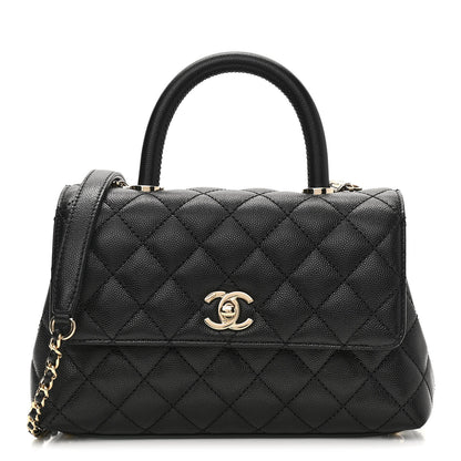 Chanel Caviar Quilted Mini Coco Handle Flap Black 1 of 10