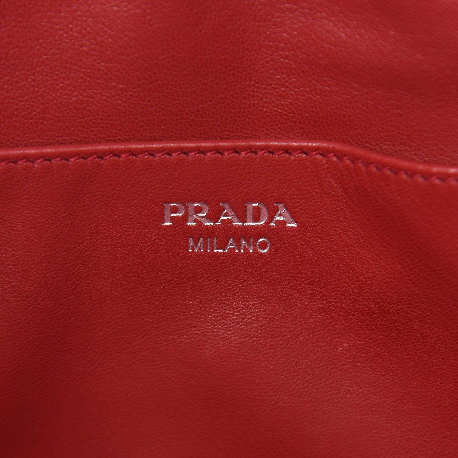 Prada Soft Calfskin Shopping Tote Black Fuoco 6 of 10
