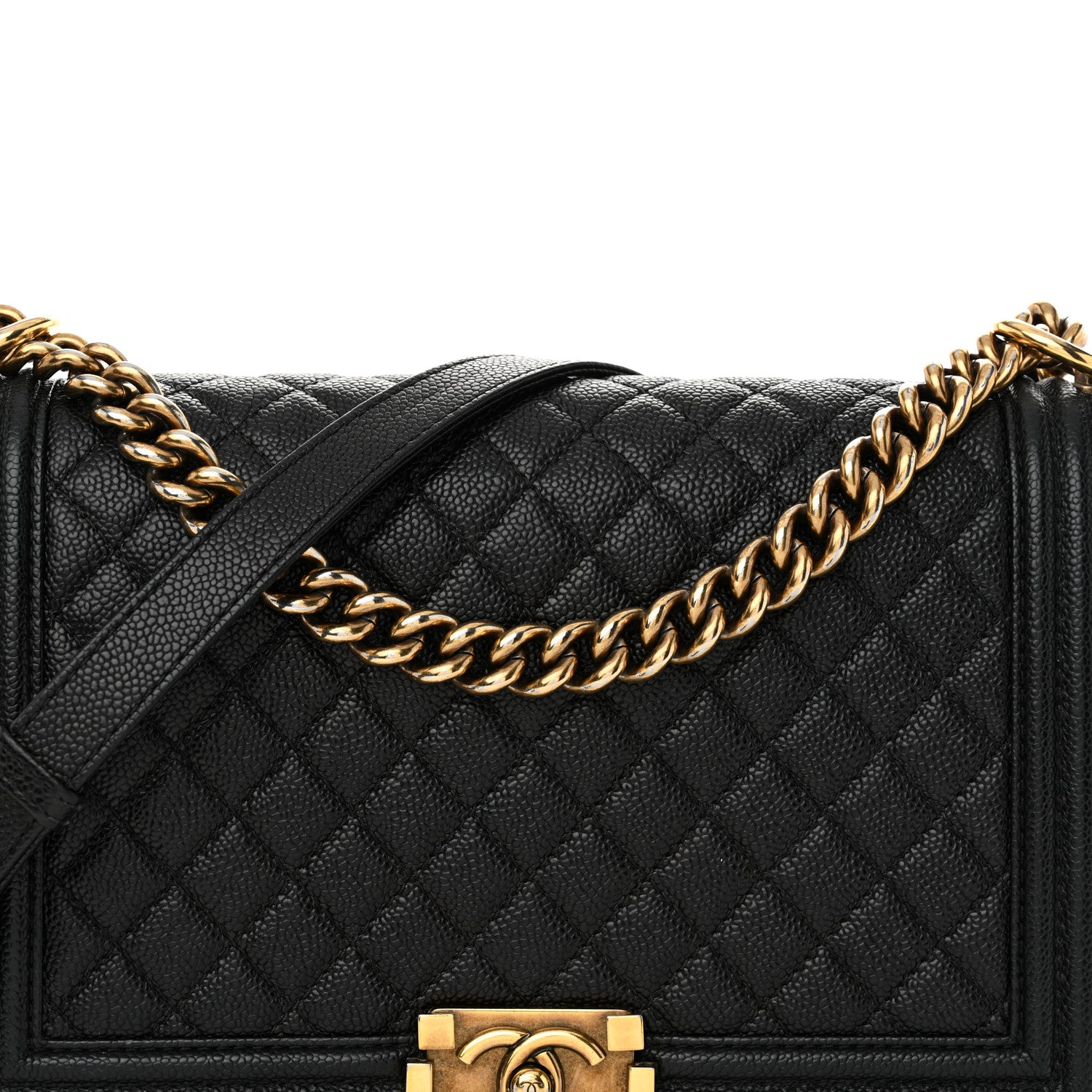 Chanel Caviar Quilted New Medium Boy Flap Black 8 of 13