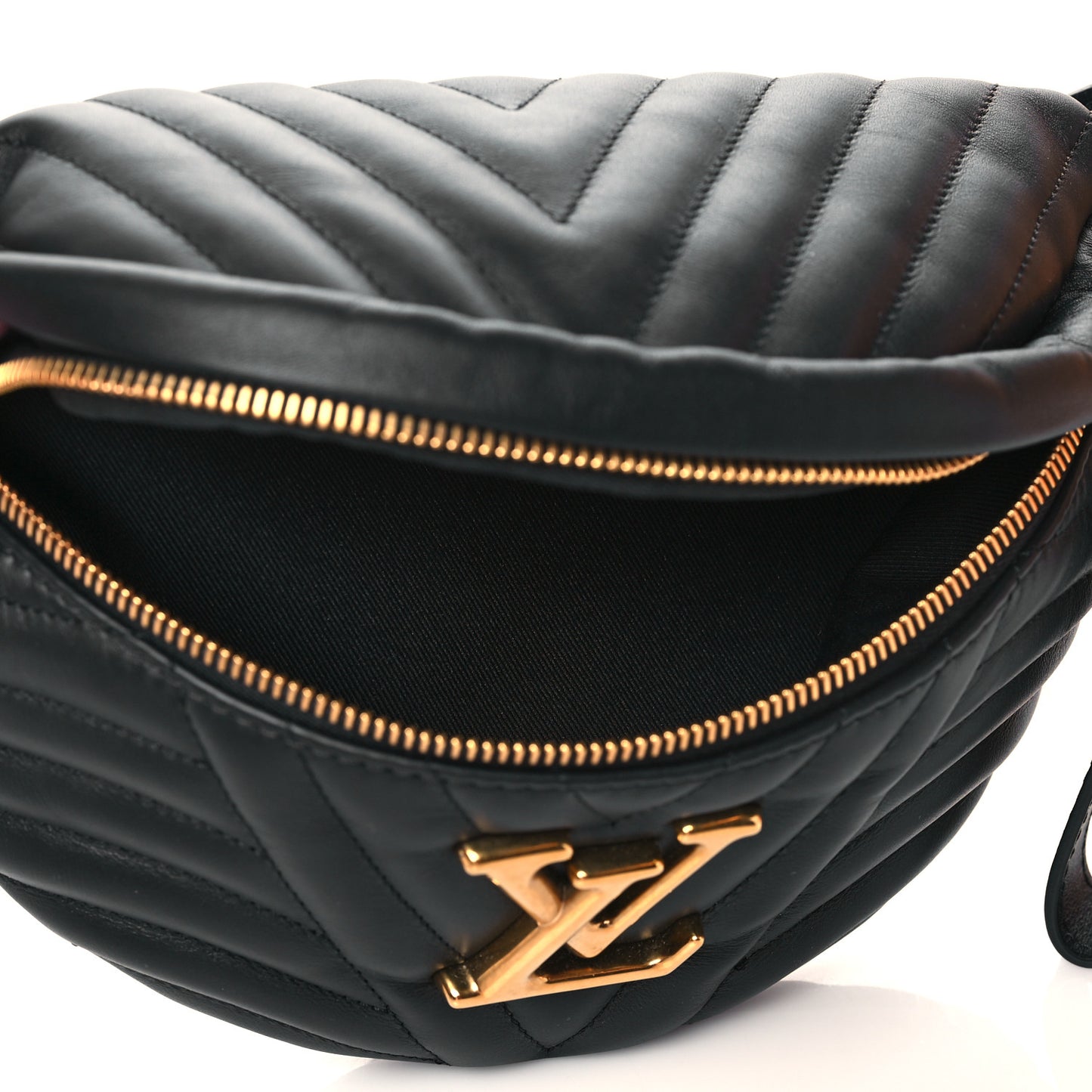 Calfskin Quilted New Wave Bumbag Black