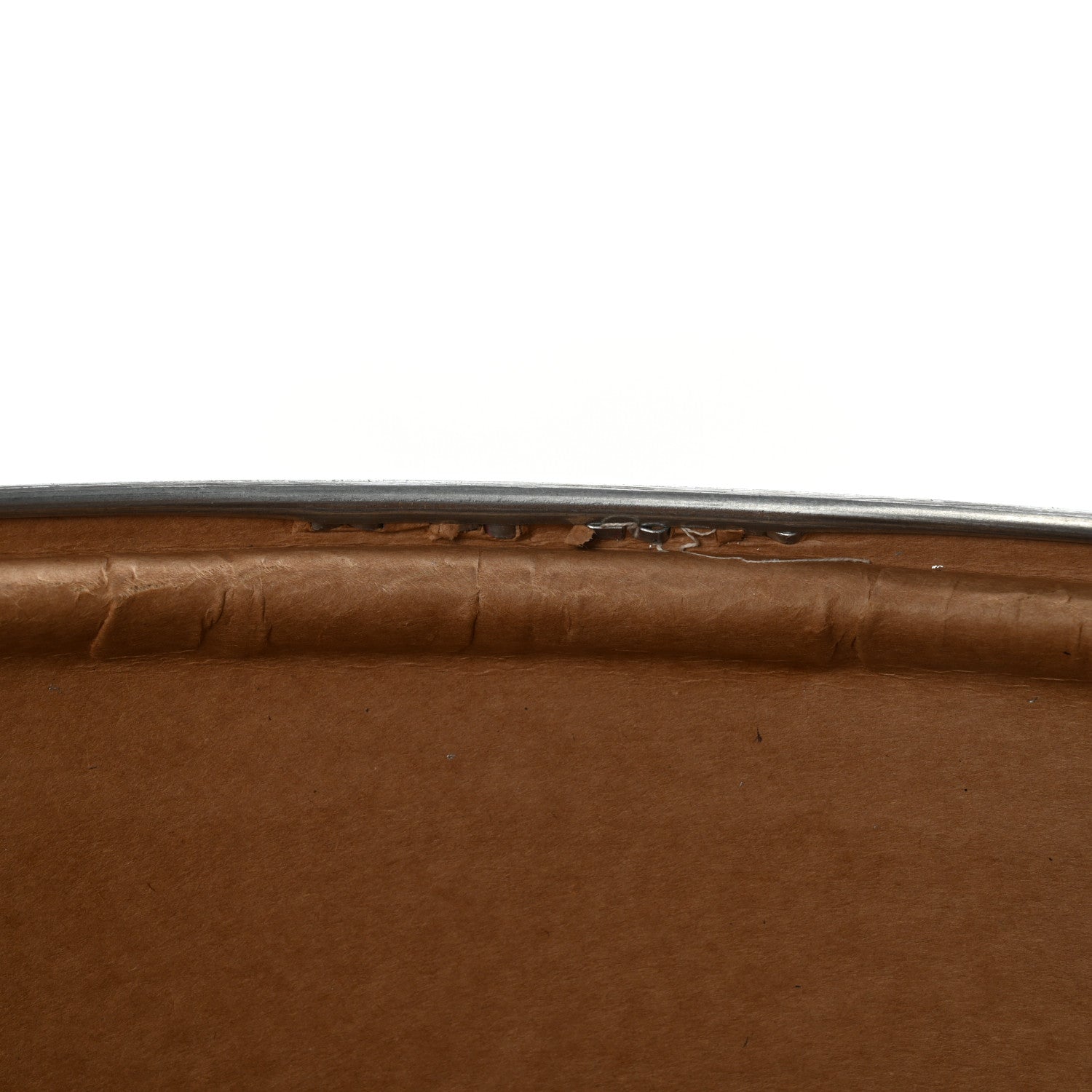 Hermes Kraft Paper Metal Canvas Saddle Box Rouge H 15 of 16