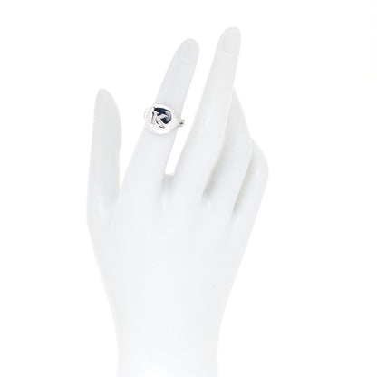 David Yurman Sterling Silver Diamond 14mm Initial K Pinky Ring 48 4.5 4 of 10