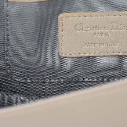Christian Dior Lambskin Cannage Lady Dior Convertible Clutch Ivory 7 of 16
