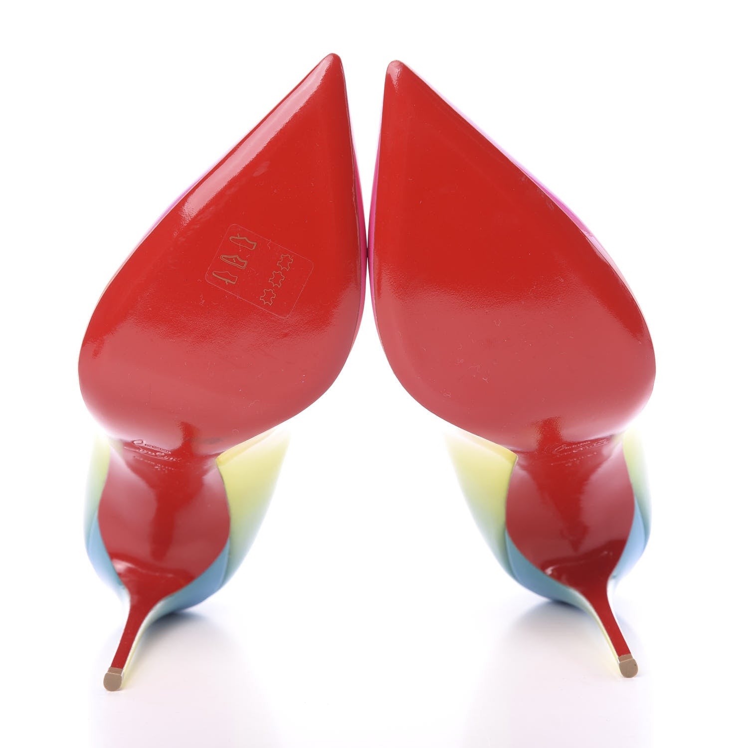 Christian Louboutin Patent Sunrise Pigalle Follies 100 Pumps 41 Multicolor 5 of 9