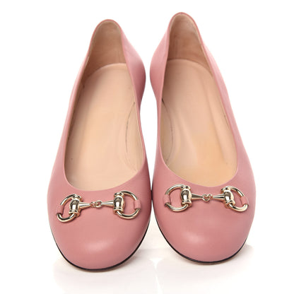 Gucci Calfskin Horsebit Ballerina Flats 35.5 Soft Pink 4 of 11