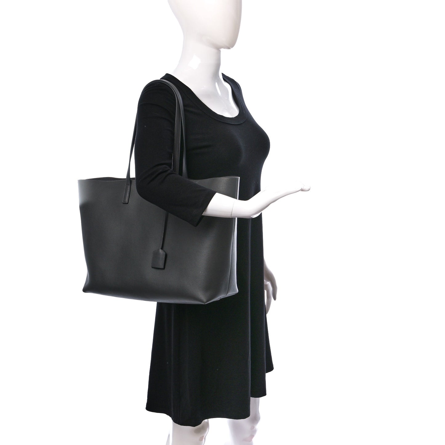 Calfskin Large Shopping Tote Storm