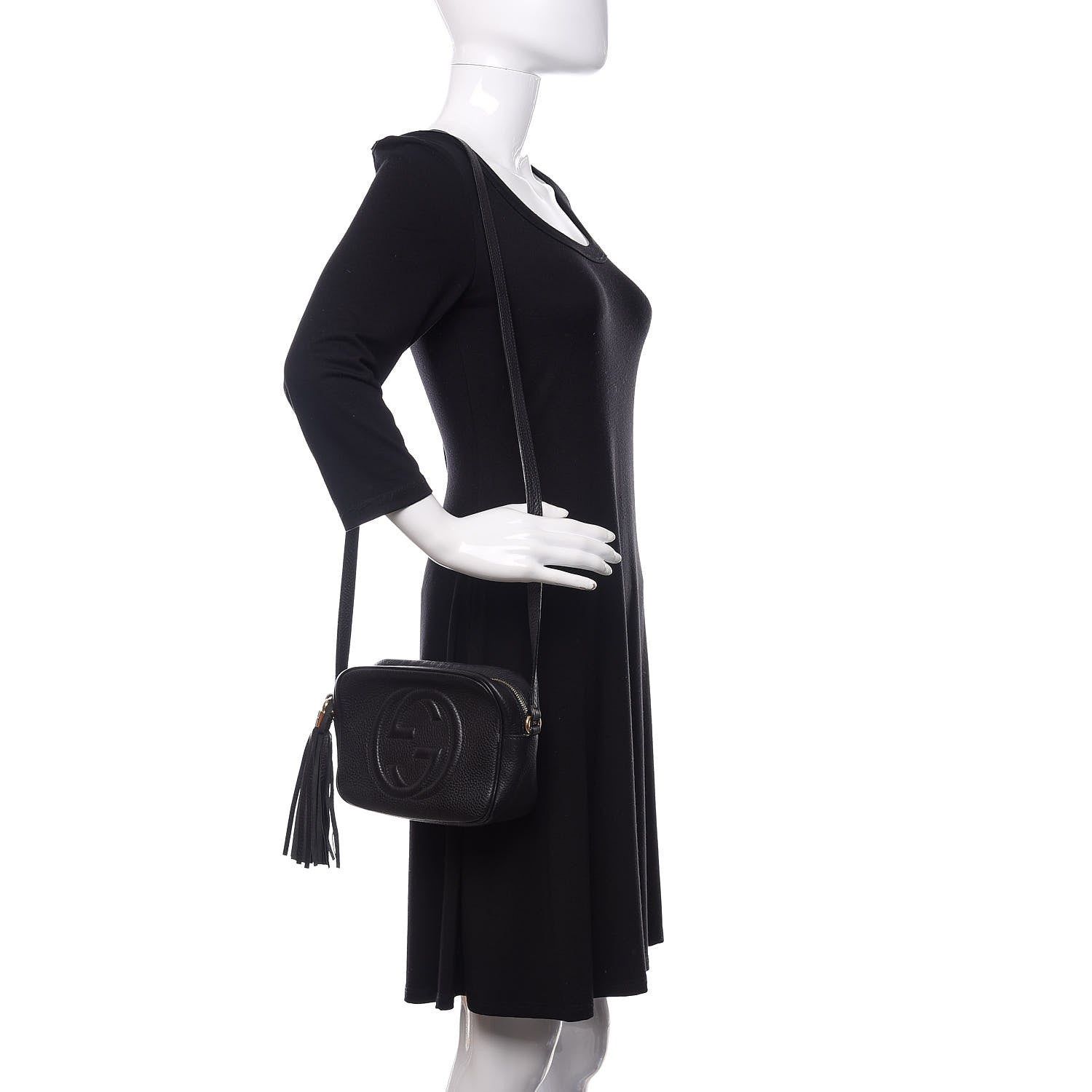 Gucci Pebbled Calfskin Small Soho Disco Bag Black 2 of 12