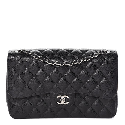 Chanel Caviar Quilted Jumbo Double Flap Black 1 of 11