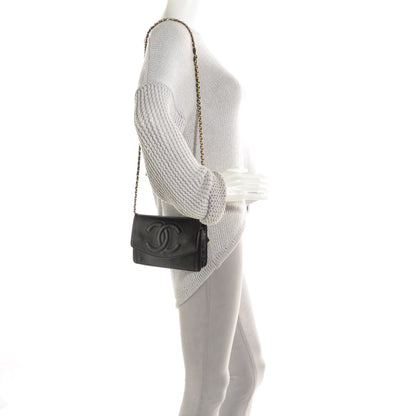 Chanel Caviar Timeless CC Wallet on Chain WOC Black 3 of 10