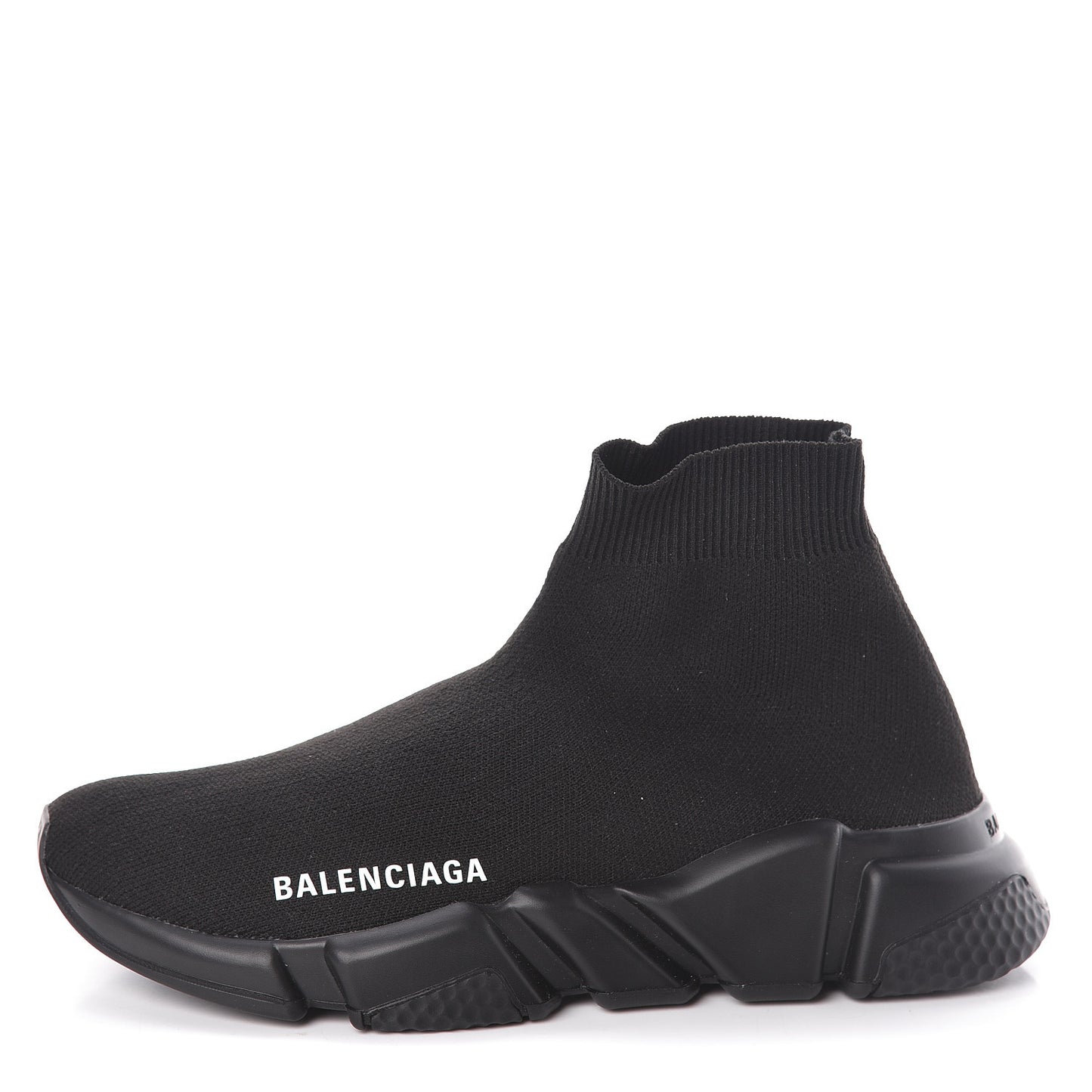 Neoprene Knit Womens Speed Sneakers 36 Black