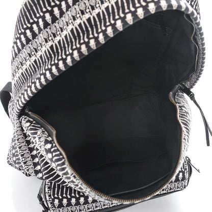 Saint Laurent Nylon City Skeleton Print Backpack Black White 5 of 6