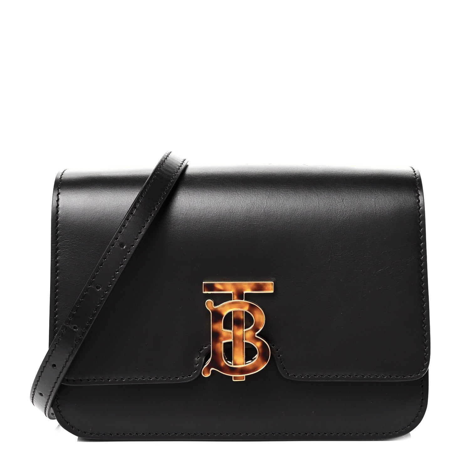 Burberry Calfskin Small TB Bag Coffee 1 of 7