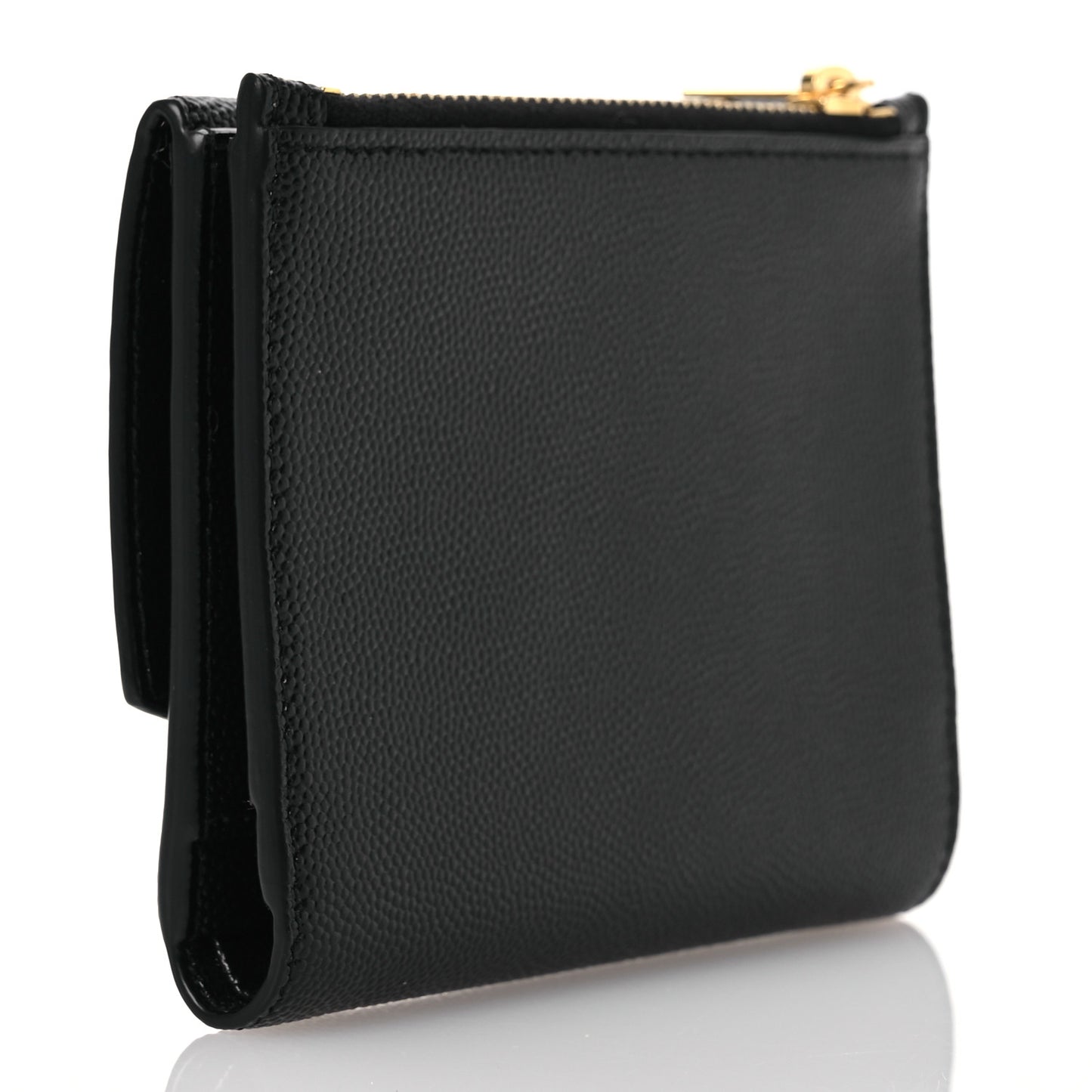 Grain De Poudre Monogram Bi-Fold Wallet Black