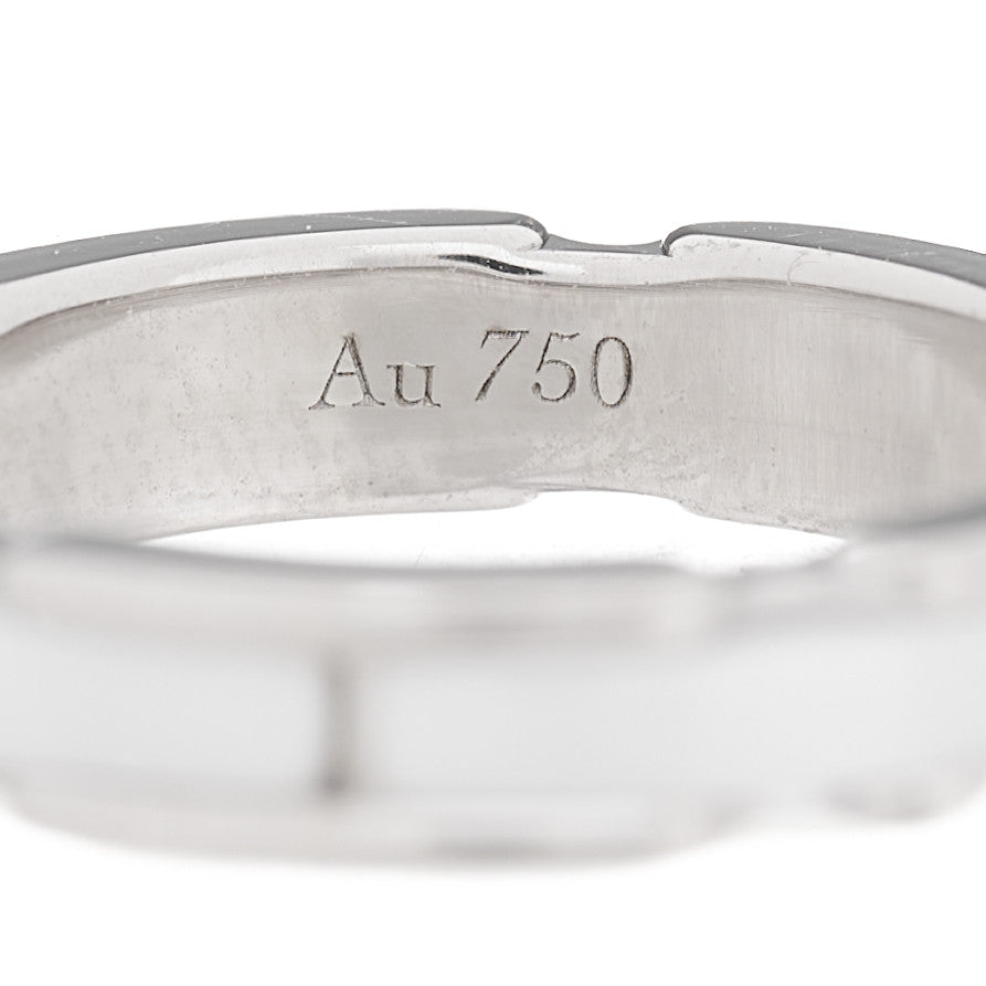 Chanel 18K White Gold Ceramic Small Ultra Ring White 50 5.25 4 of 6