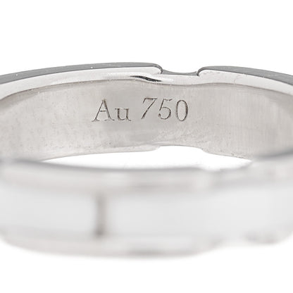 Chanel 18K White Gold Ceramic Small Ultra Ring White 50 5.25 4 of 6