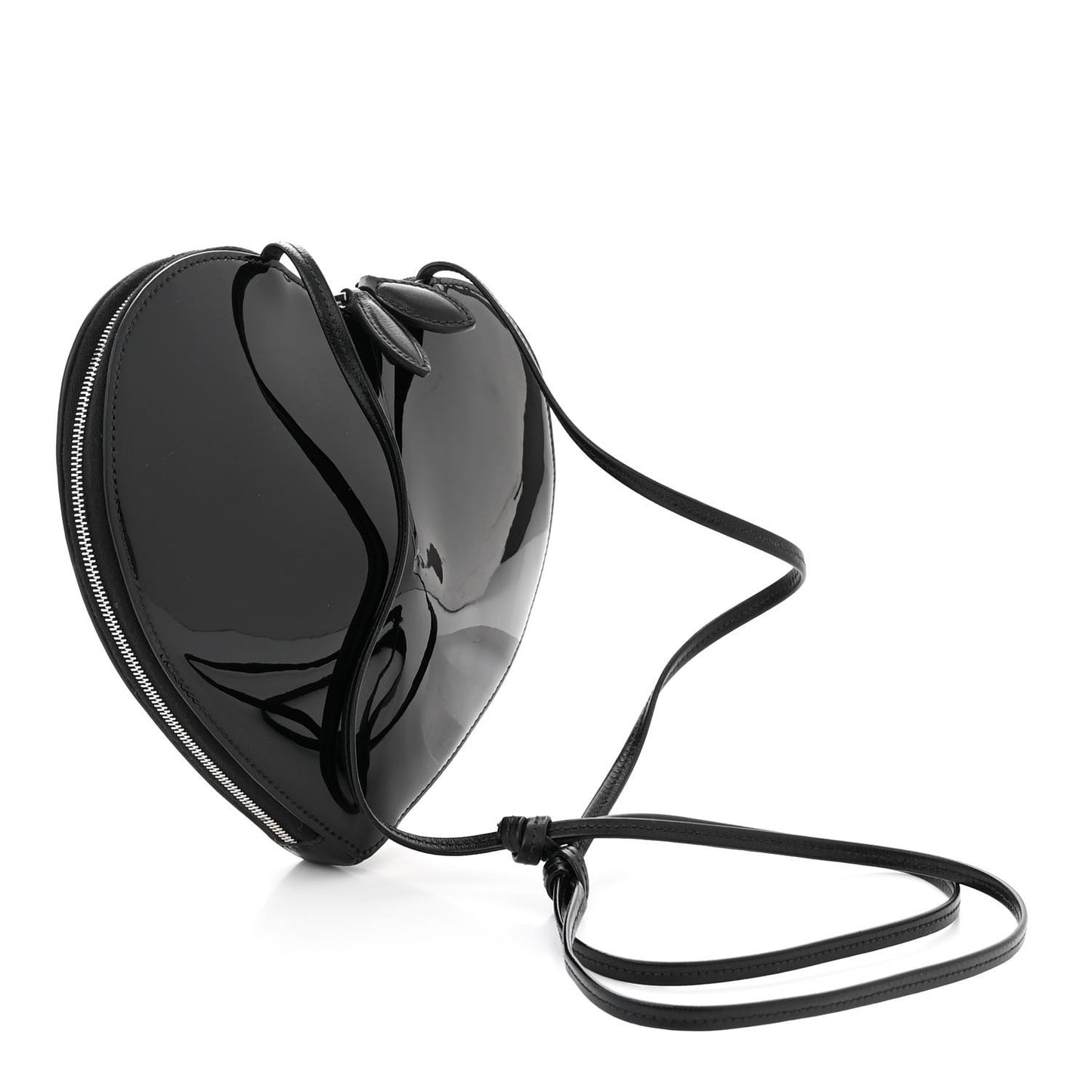 Patent Calfskin Le Coeur Bag Black