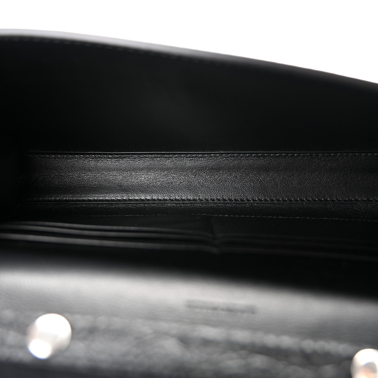 Balenciaga Crocodile Embossed Calfskin Classic Silver Hardware Le City Wallet On Chain Black 5 of 9
