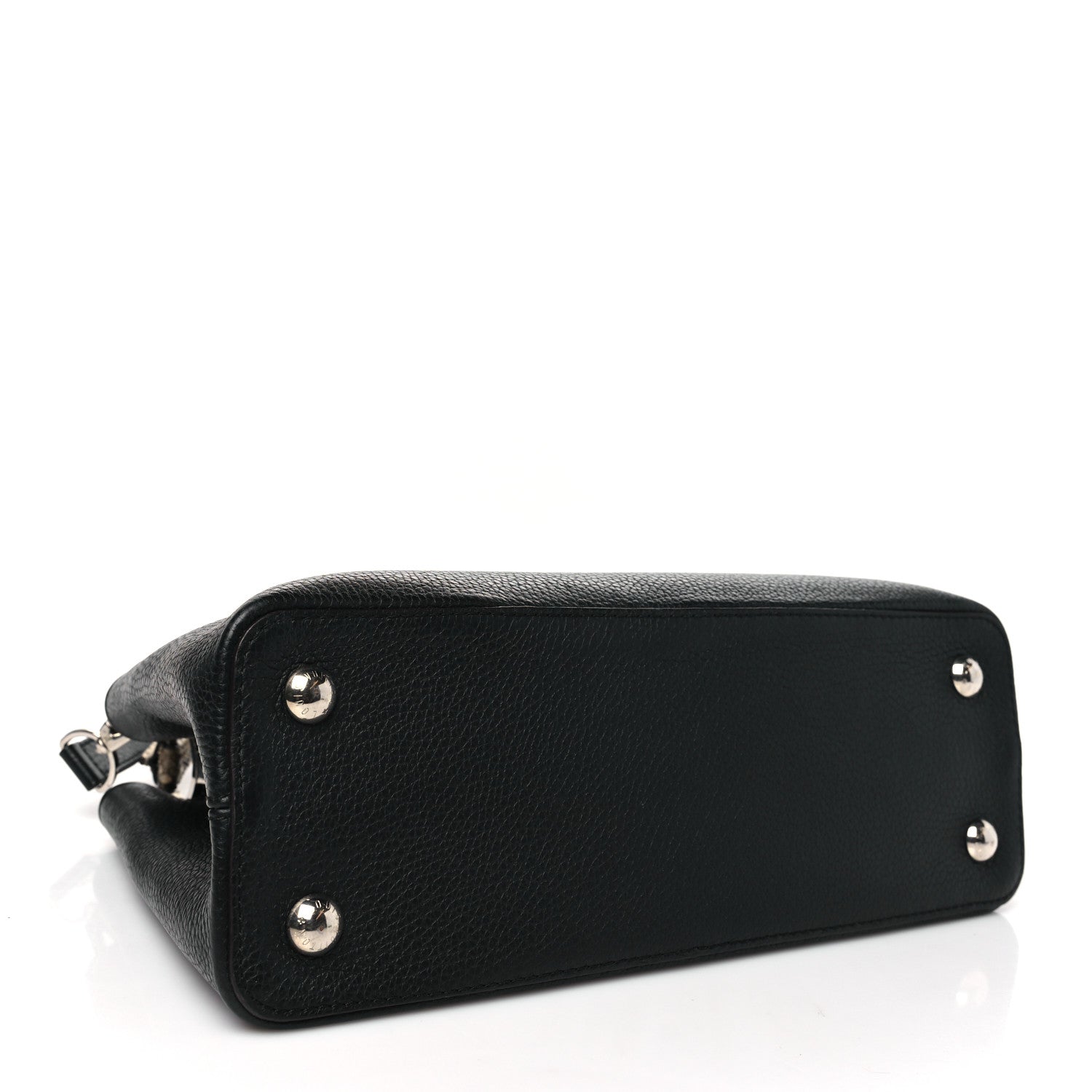 Louis Vuitton Taurillon Snakeskin Capucines PM Black 4 of 9