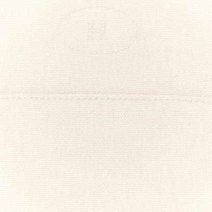 Hermes Cotton Canvas Bolide Travel Cosmetic Pouch Natural 7 of 9