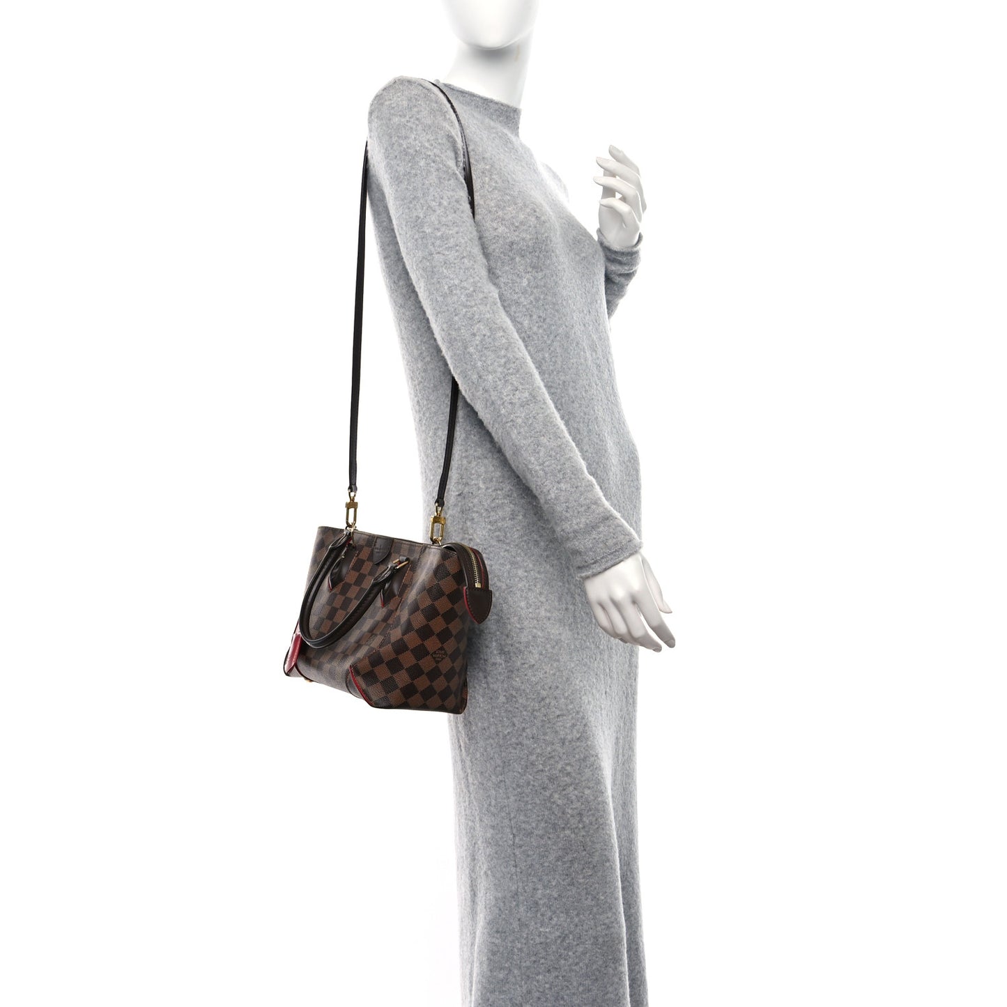 Damier Ebene Caissa Tote PM Cherry
