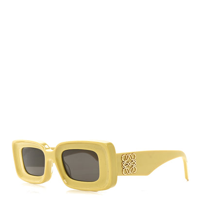 Loewe Acetate Anagram Rectangle Sunglasses LW40404I Yellow 1 of 7