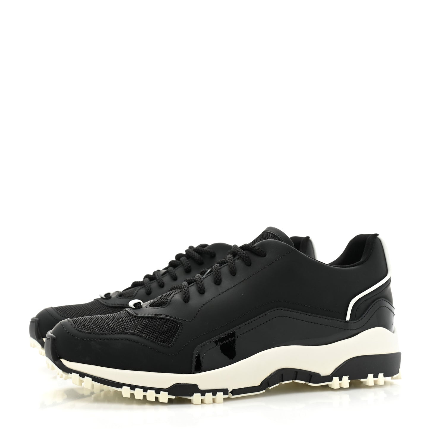 Technical Fabric Mens Trainer Sneakers 41 Black