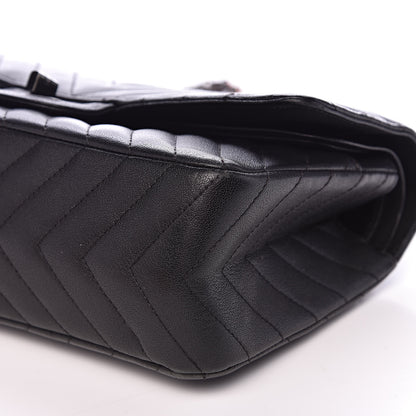 Chanel Sheepskin Chevron Quilted 2.55 Reissue 225 Double Flap So Black 9 of 18
