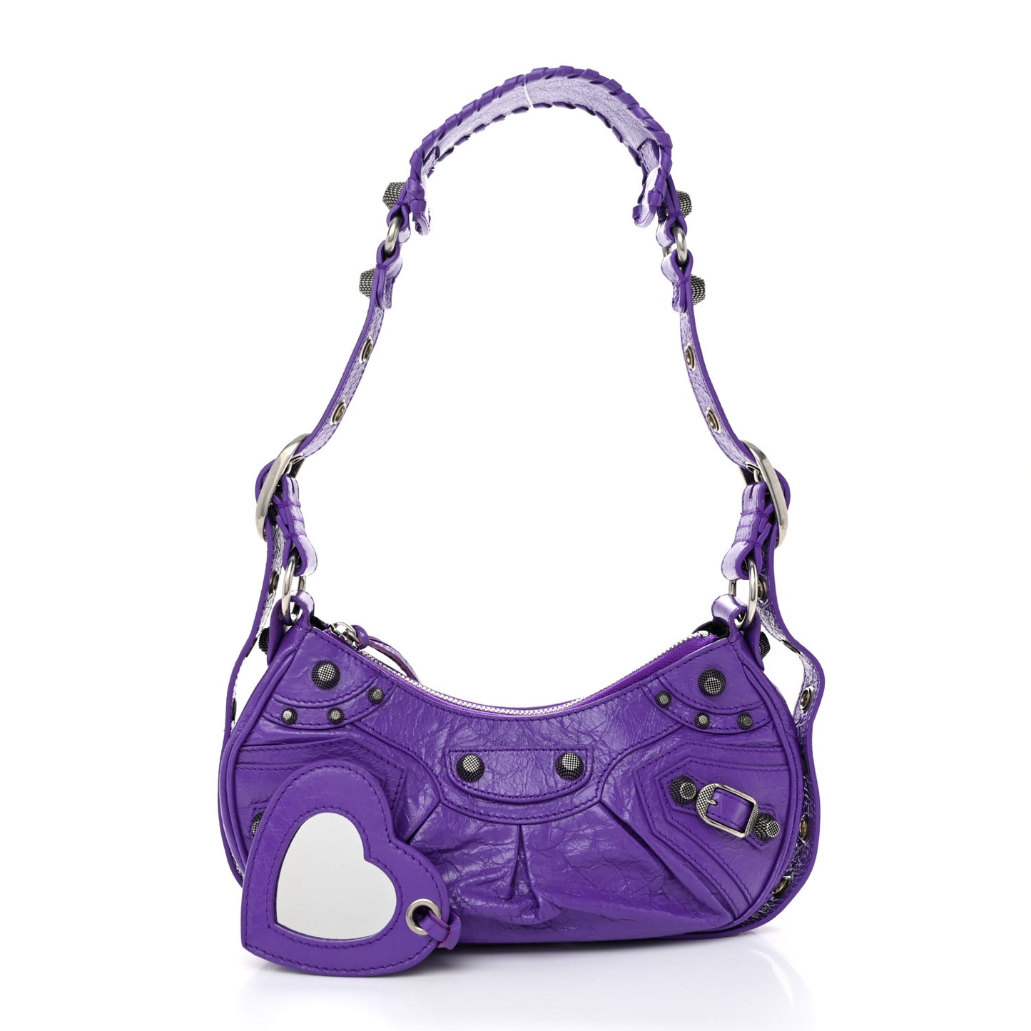 Agneau Arena Le Cagole Shoulder Bag XS Purple