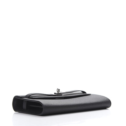 Hermes Epsom Kelly Wallet To Go Black 5 of 8
