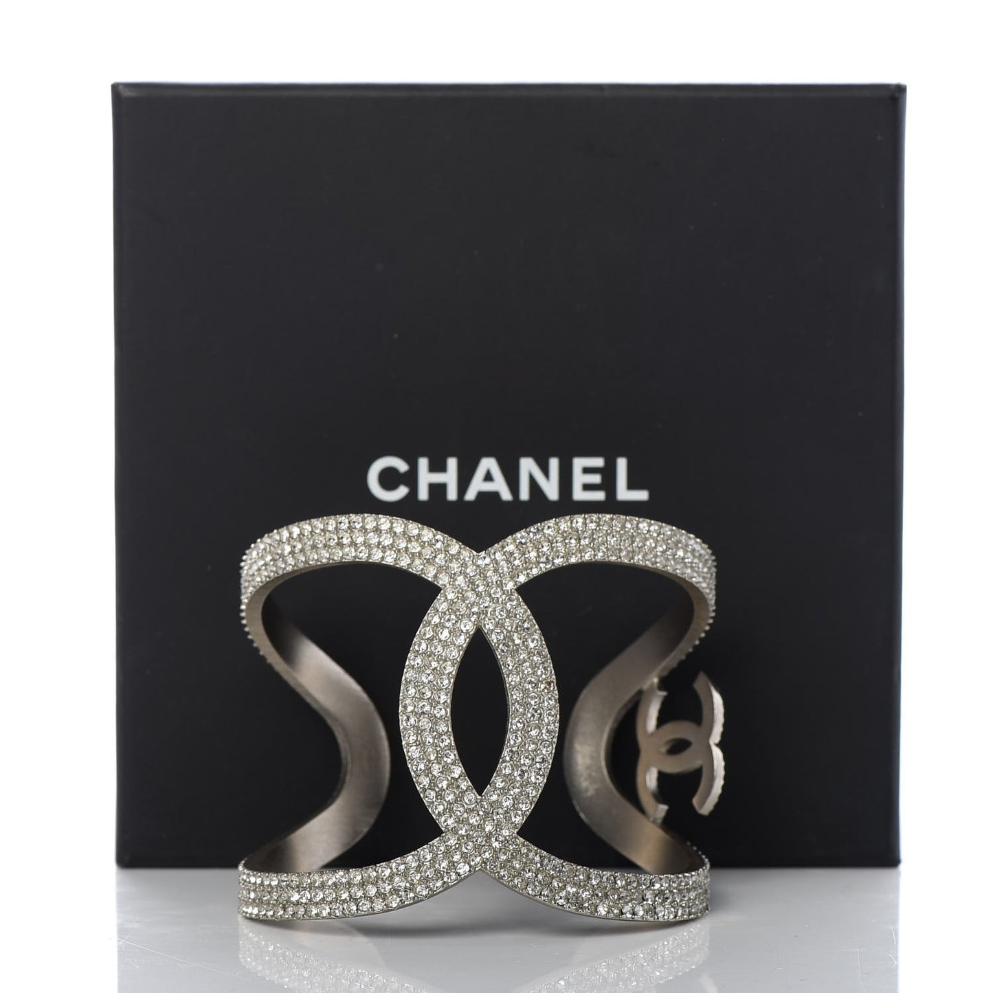 Crystal CC Cuff Silver