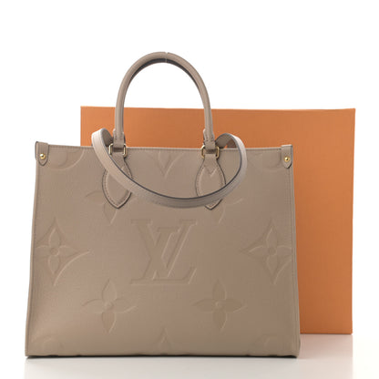 Louis Vuitton Empreinte Monogram Giant Onthego MM Tourterelle 9 of 9