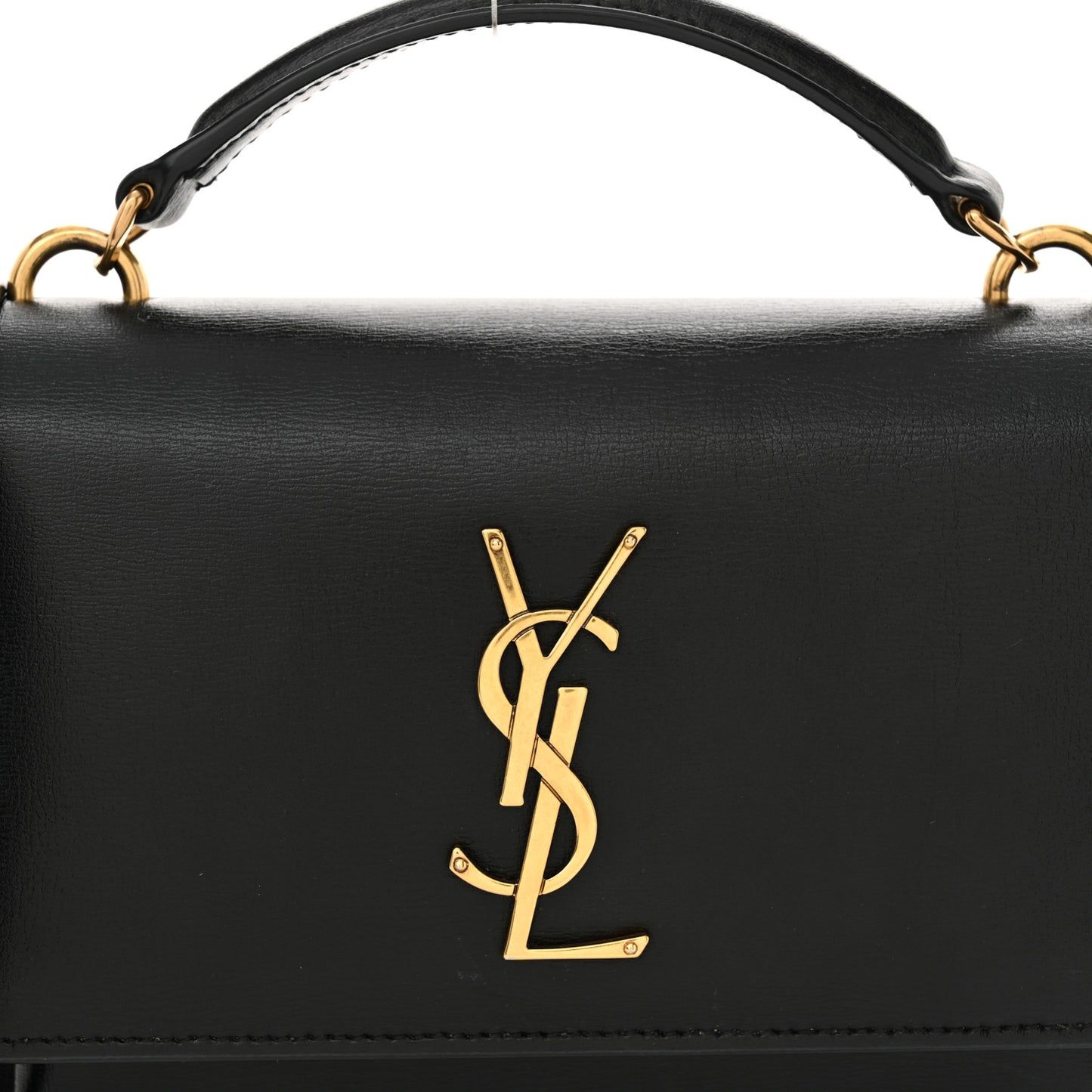 Calfskin Monogram Sunset Chain Wallet Black