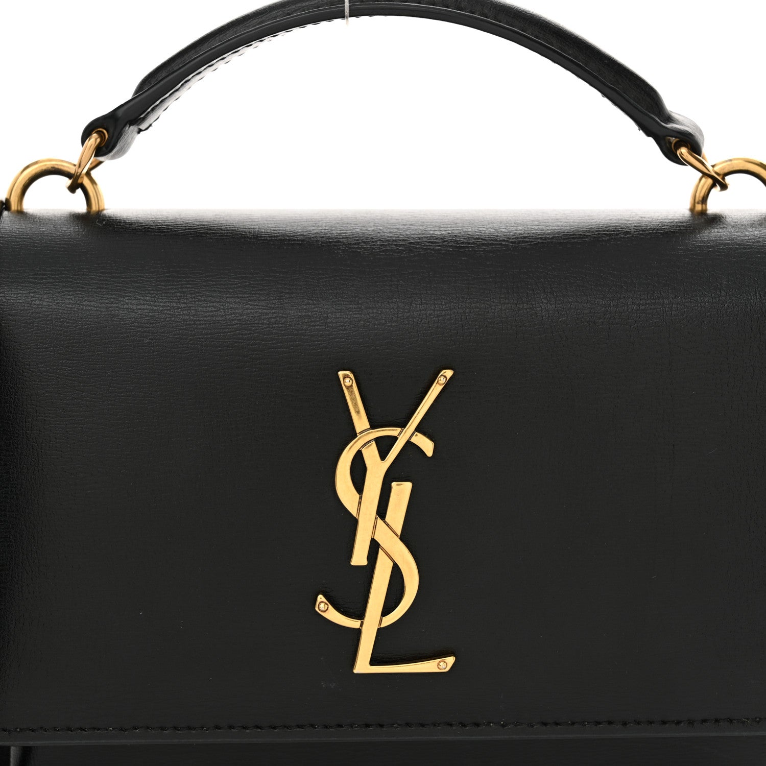 Saint Laurent Calfskin Monogram Sunset Chain Wallet Black 8 of 15