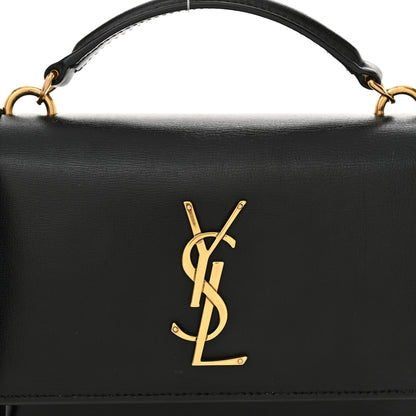 Saint Laurent Calfskin Monogram Sunset Chain Wallet Black 8 of 15