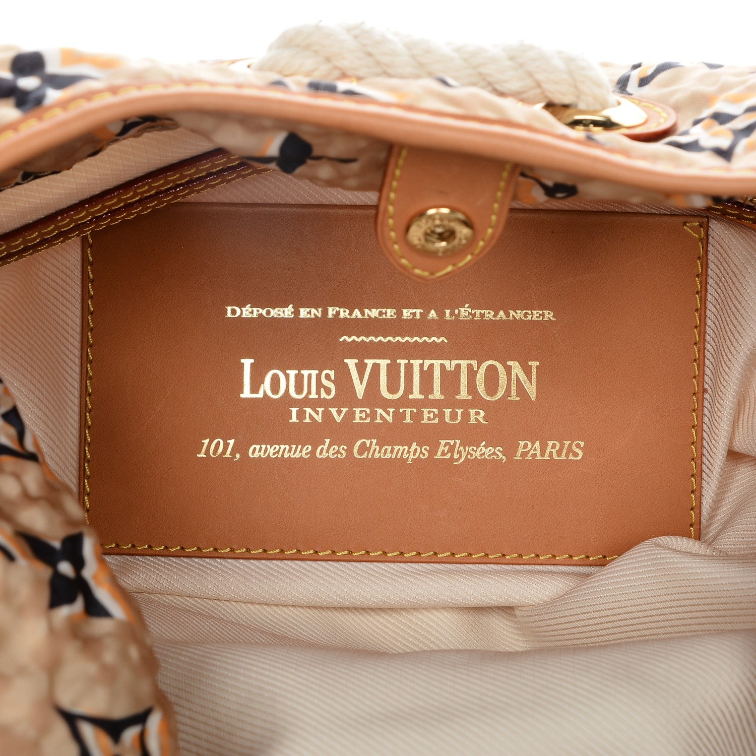 Louis Vuitton Canvas Monogram Cruise Bulles MM Natural 6 of 8