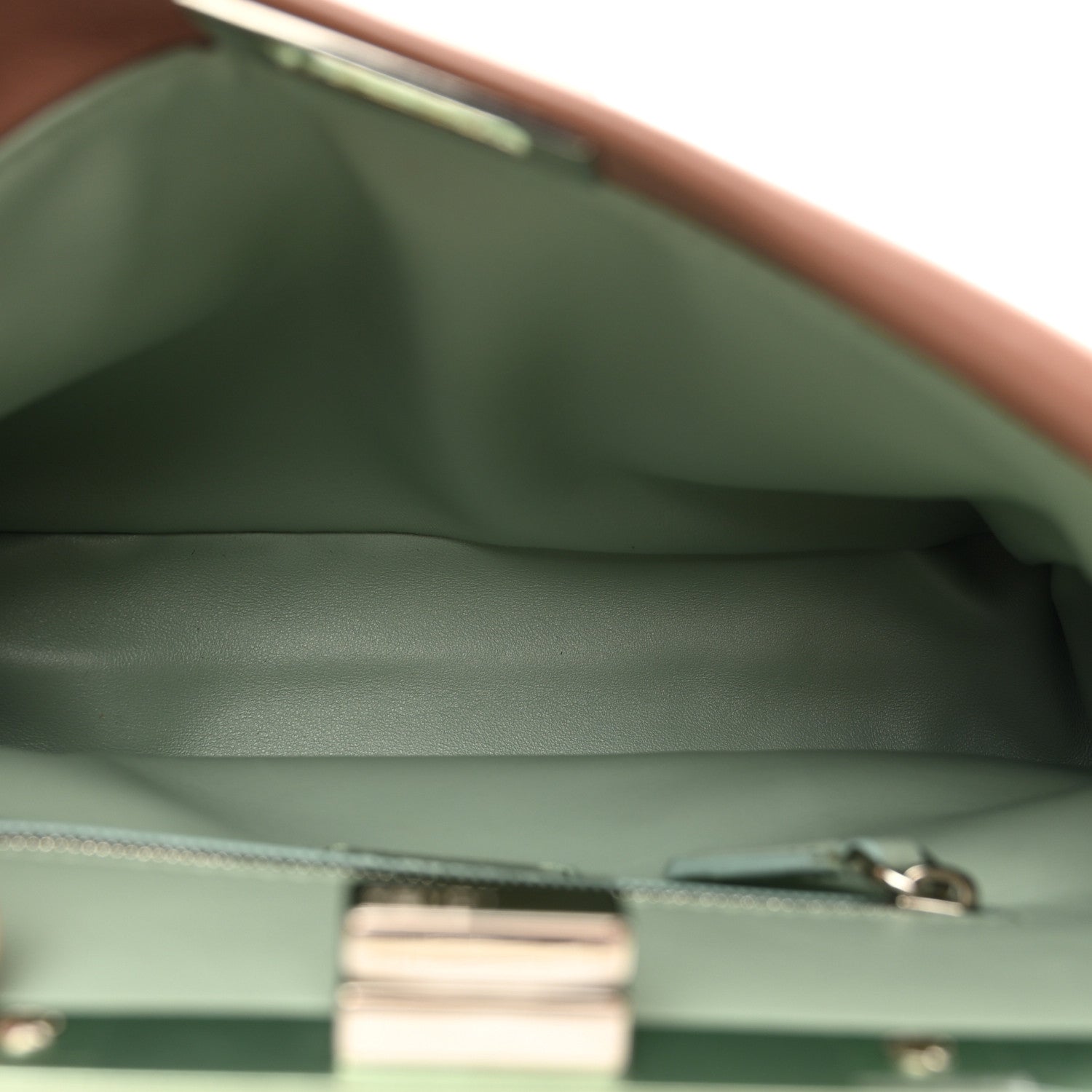 Fendi Nappa Colorblock Mini Peekaboo Iconic Satchel English Rose Plaster Oxigen 7 of 10