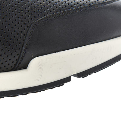 Hermes Calfskin Perforated Mens Starter Sneakers 45.5 Black 10 of 12
