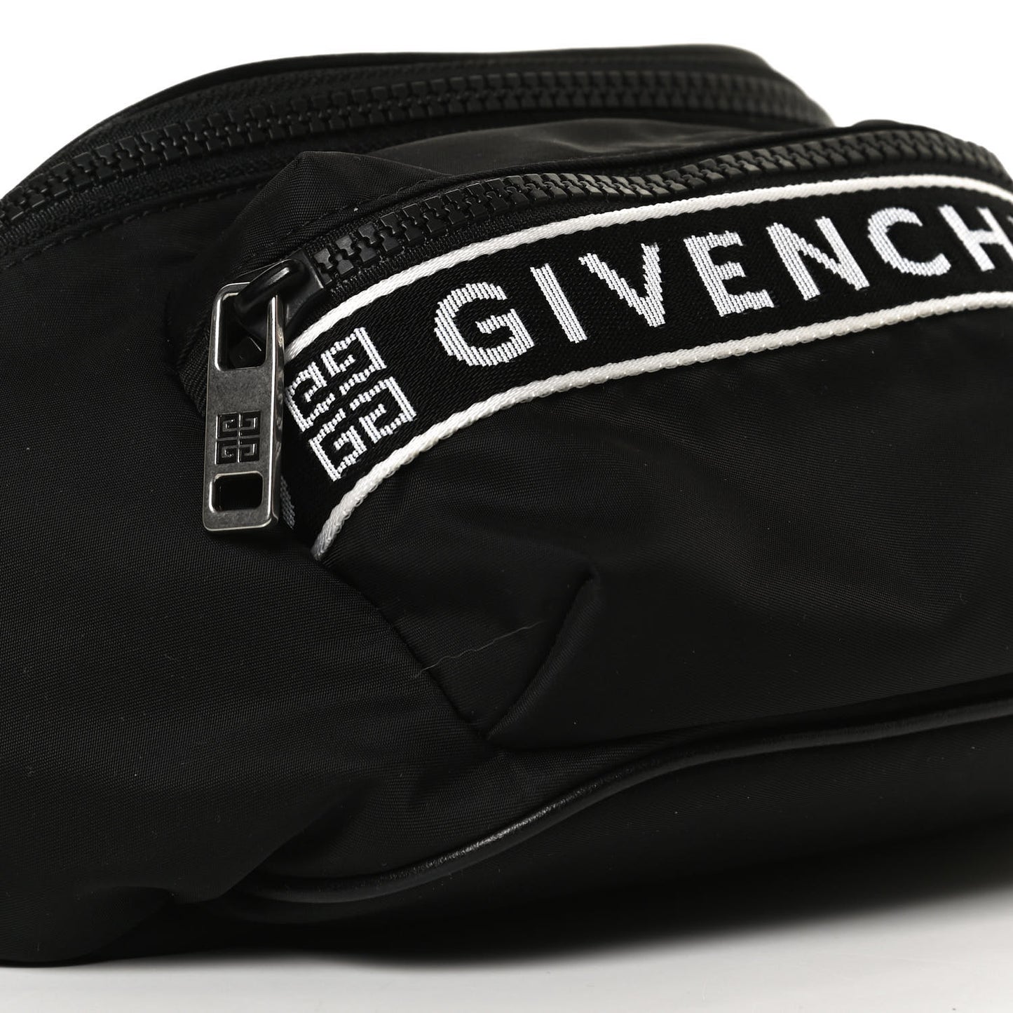 Nylon Logo Belt Bag Black