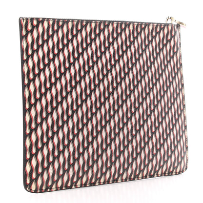 Christian Louboutin Saffiano Printed Zip Pouch Multicolor 3 of 7