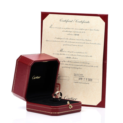 Cartier 18K Yellow Gold 3.5mm LOVE Wedding Band Ring 54 6.75 4 of 4