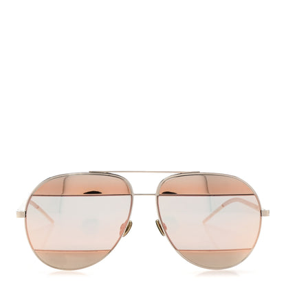 Christian Dior Split 1 Aviator Sunglasses Silver Blue 2 of 7