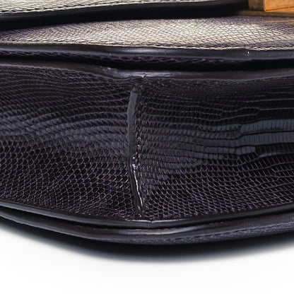 Celine Lizard Medium Classic Box Flap Bag Velvet 7 of 8
