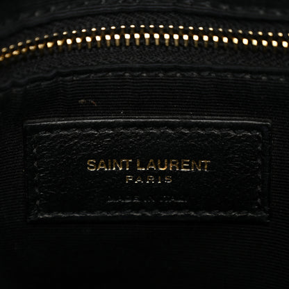 Saint Laurent Calfskin Y Quilted Monogram Medium Loulou Chain Satchel Black 6 of 11