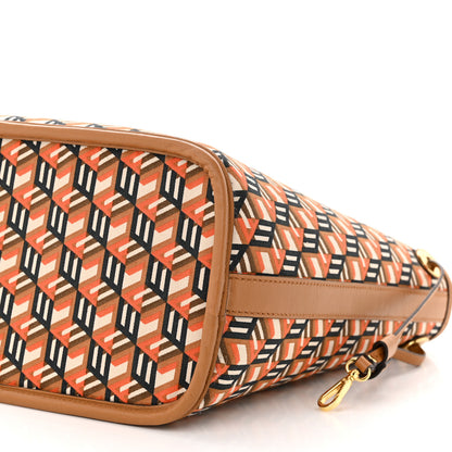 MCM Visetos Small Liz Reversible Shopper Tote Cognac 16 of 17