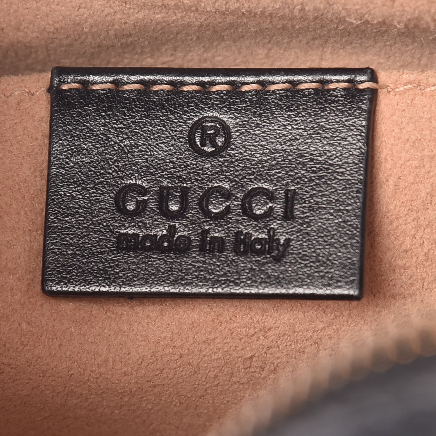 Gucci Calfskin Matelasse Small GG Marmont Chain Shoulder Bag Black 6 of 10