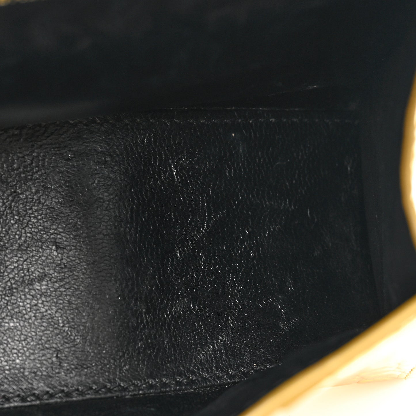 Metallic Calfskin Crocodile Embossed Hourglass Top Handle Bag XS Gold