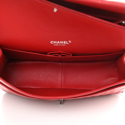 Chanel Lambskin Quilted Jumbo Double Flap Red 5 of 13