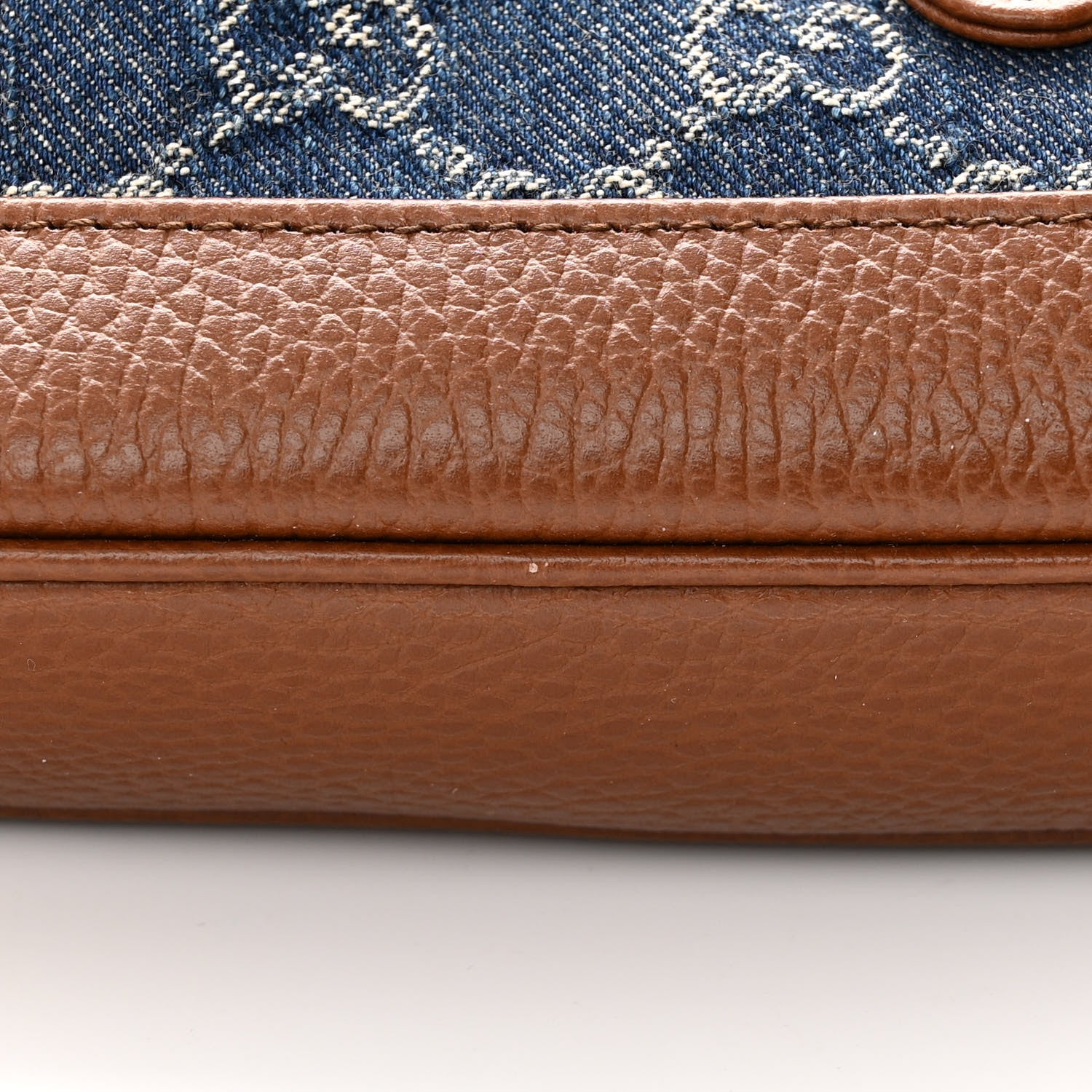 Gucci New Denim GG Monogram Calfskin Small Jackie 1961 Hobo Blue Tea Cuir 11 of 12