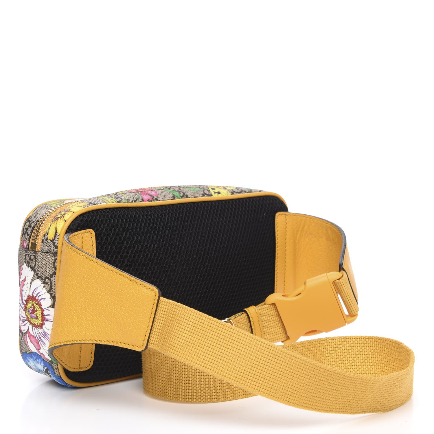 Gucci GG Supreme Monogram Flora Medium Ophidia Belt Bag Beige Multicolor Crop 3 of 10