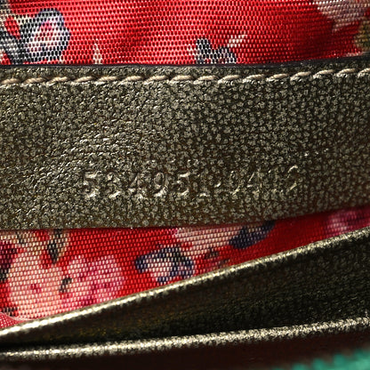 Gucci Laminated Nappa Trapuntata Mini Zumi Dome Shoulder Bag Rosso Jasmine Green Rame 7 of 10